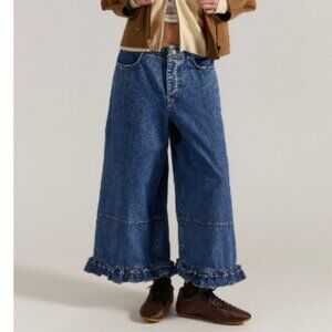 NEW 2026 Blue "Love Me Not Bloomer" jeans XL 14